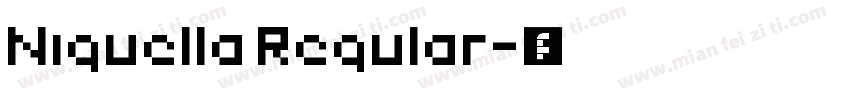 Niguella Regular字体转换